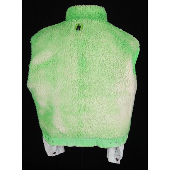 NotSoNormal Look Inside Faux Shearling Denim Jacket M Mens NSN $487 - Picture 12 of 16